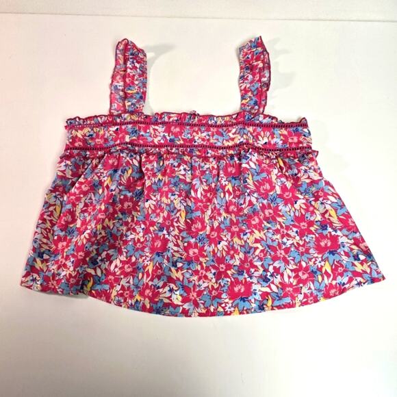 Band of Gypsies Tops - B.O.G. Collective Pink Floral Print Tank Top Blouse size Medium